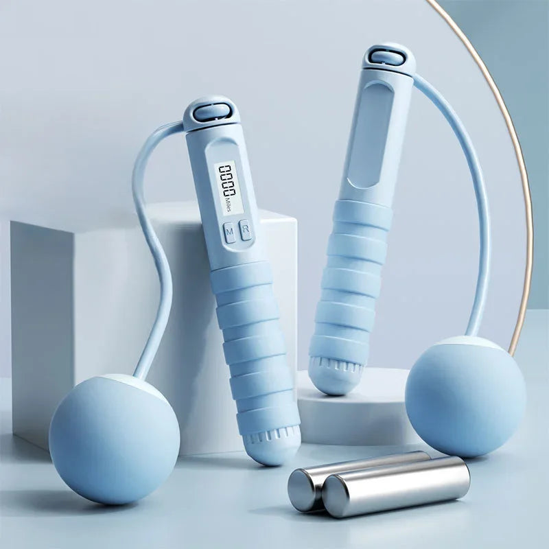 Electronic Counting Large Ball with Load Carrying Jump Rope Aerobic Exercise for Men and Women Weight Loss Exercise Fitness