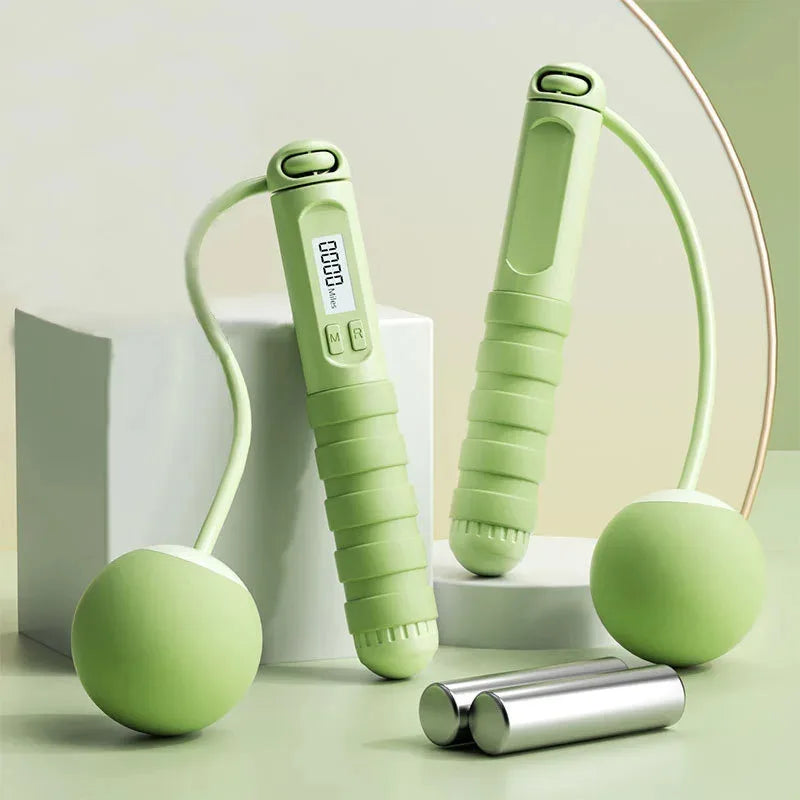 Electronic Counting Large Ball with Load Carrying Jump Rope Aerobic Exercise for Men and Women Weight Loss Exercise Fitness